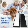 thumbnail image 3 of LifeSupplyUSA True HEPA Filter Replacement Compatible with GermGuardian FLT5000/FLT5111 AC5000 Series, Filter C Air Purifier (2-Pack), 3 of 7