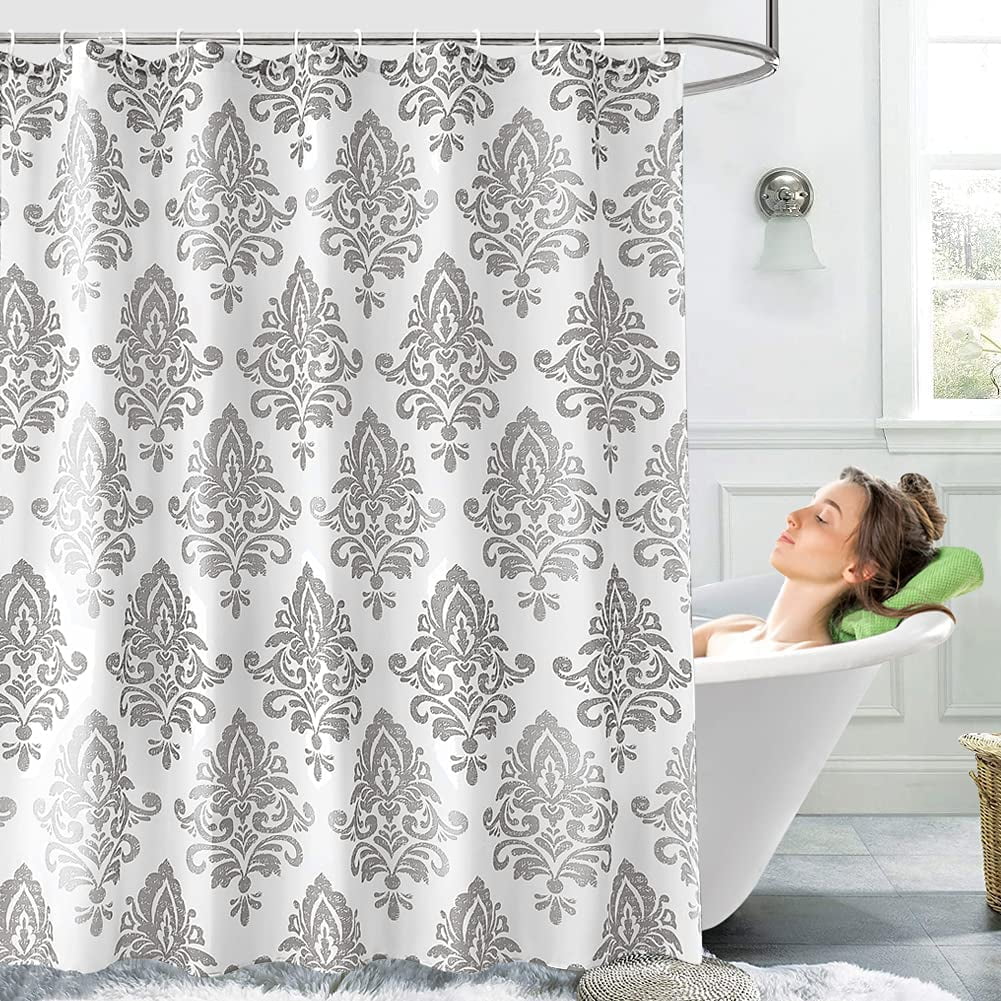 Yougai Shower Curtain for Bathroom with 12 Hooks Polyester Fabric Machine Washa 