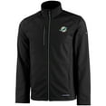 thumbnail image 2 of Men's Cutter & Buck Black Miami Dolphins Evoke Eco Softshell Recycled Full-Zip Jacket, 2 of 3