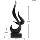 thumbnail image 2 of Escultura decorativa moderna, estatua decorativa de llama negra, esculturas y figuras de decoración para sala de estar y dormitorio, 2 of 5