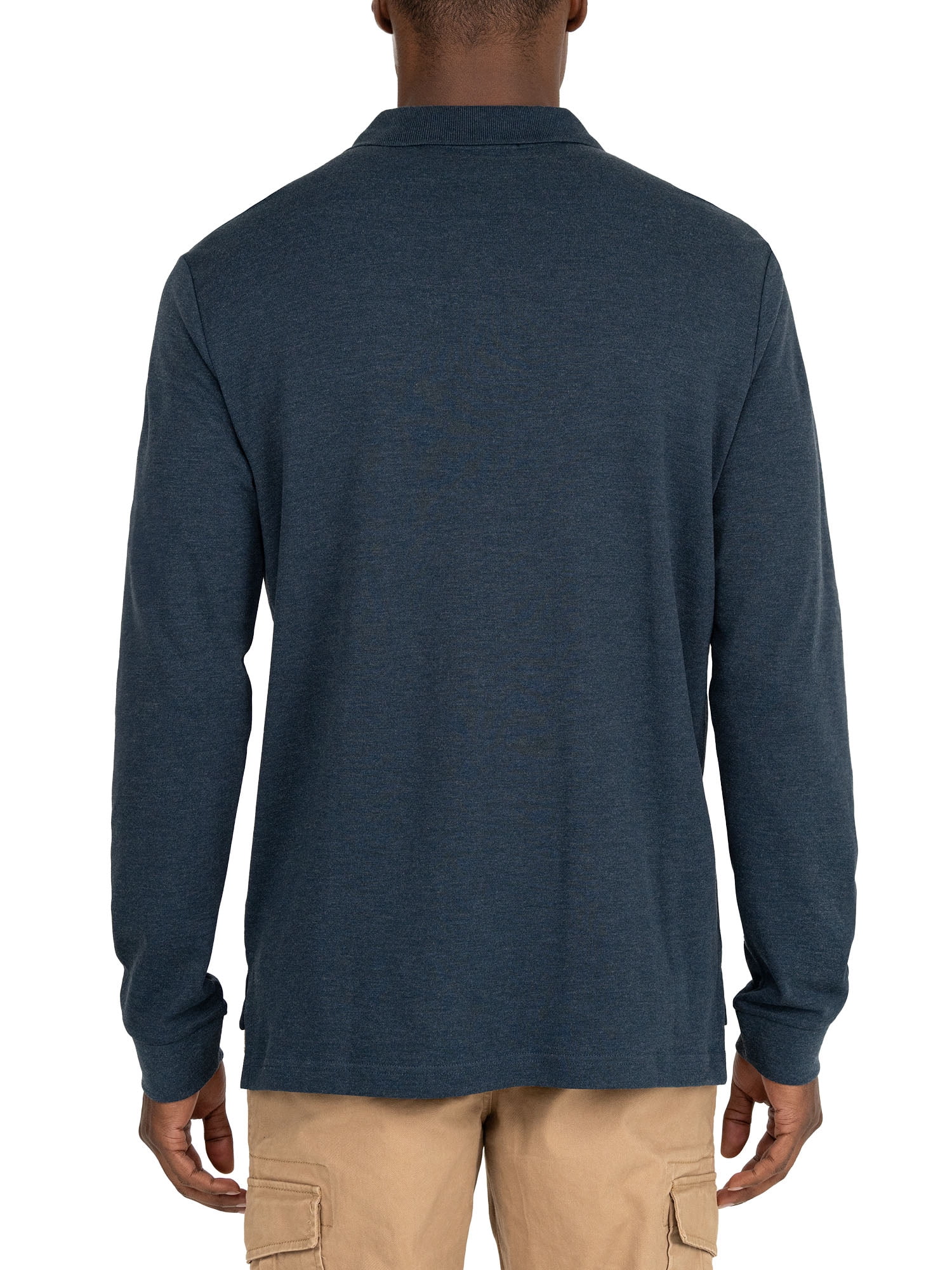 U.S. Polo Assn. Men's Long Sleeve Interlock Polo