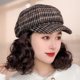 thumbnail image 5 of Versatiles Newsboys Hat with Short Curly Wigs Winter Cold Resistant Wigs Hat for Women Desiring Trendy Look dark brown, 5 of 5