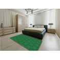 thumbnail image 5 of Ahgly Company Machine Washable Indoor Square Transitional Deep Emerald Green Area Rugs, 3' Square, 5 of 7