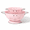 Pink, variant on Almond Cream Metal Colander 2-Pack 2qt & 6qt Heavy Duty Kitchen Strainer Set