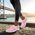 thumbnail image 5 of Whosucclay Candy Sneakers for Women Soft Polyester and EVA Sold Slip On Sneakers Lightweight and Breathable Running Shoes and Hiking Shoes, 5 of 6