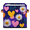 Multicolor 2, variant on CURLYOOT Boho Tropical Nature Sea Plant Cube Storage Bin, 11 Inch Storage Cube Fabric Bin for Shelves, Foldable Clothes Organizer Baskets with Leather Handle for Closet Home