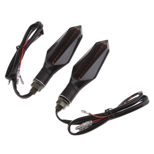 2X Luces De Manillar Lámparas Luces De Circulación Diurna Lámparas De Conducción Para Motocicletas Carreras Deportivas Estándar Bicicletas Azul shamjiam Luces de conducción diurna LED