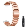 thumbnail image 1 of Correa Para Huawei Watch Fit 3 y 4, Acero Inoxidable, Eslabones + Mica, 1 of 5