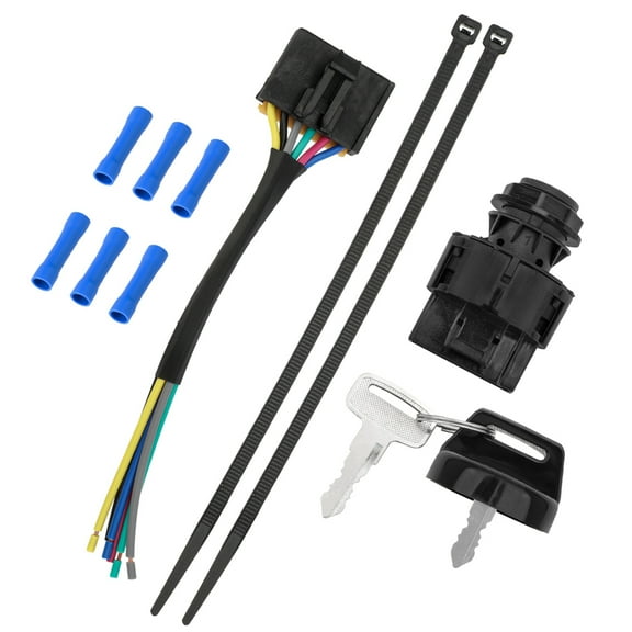 M MATI Ignition Key Switch Harness Kit for Polaris Ranger RZR Sportsman Scrambler Magnum Trail Blazer Trail Boss Xplorer Xpedition General INDY RMK Rush SwitchBack SKS