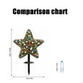 thumbnail image 6 of 22" Artificial Star Shaped Topiary Trees, Artificial Outdoor Star Stake Decor Set, Five-Pointed Topiary Ball Plants with Ground Pegs for Yard , Patriotic Independence Day and Easter Decorations B, 6 of 7