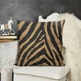 thumbnail image 2 of YINGXI  Texture Print Throw Pillow Covers Animal Skin Pattern Decorative Pillowcases Soft Cushion Covers for Sofa Couch Bed Home Decor, 18x18in, 2 of 5