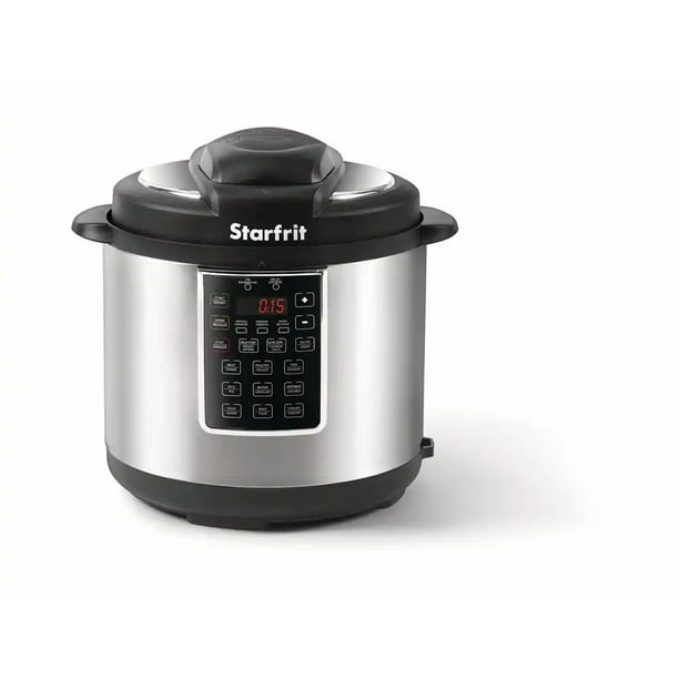 Starfrit Pressure Cooker w/ 9 Preset Functions, Stainless Steel, 6qt