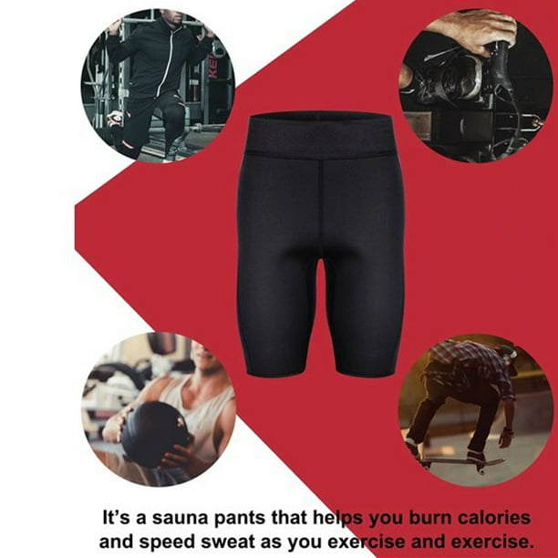 Men Gym Sport Shorts Sauna Soft Neoprene Breathable Cool Body