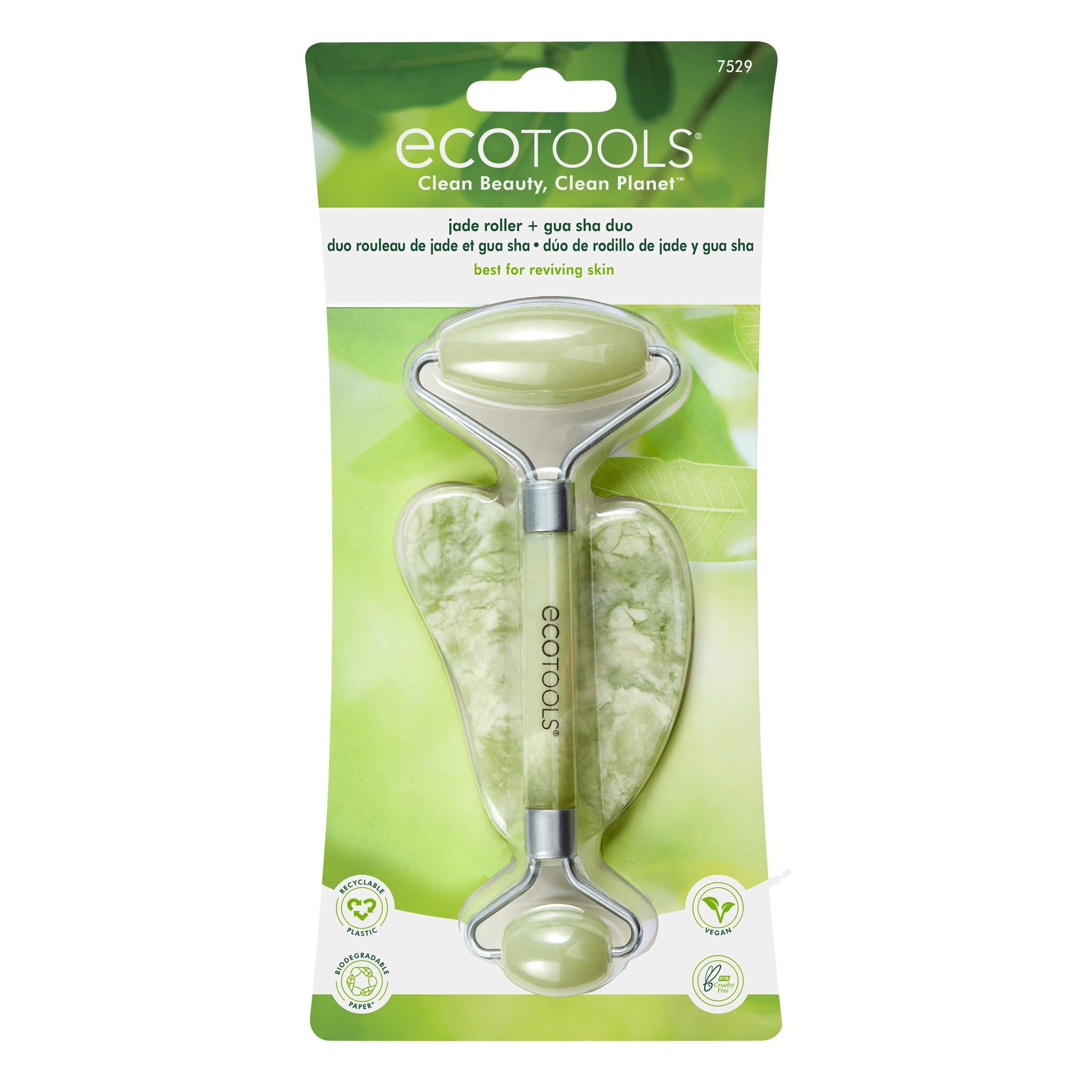 EcoTools Jade Roller and Gua Sha Stone Duo Pack photo 2