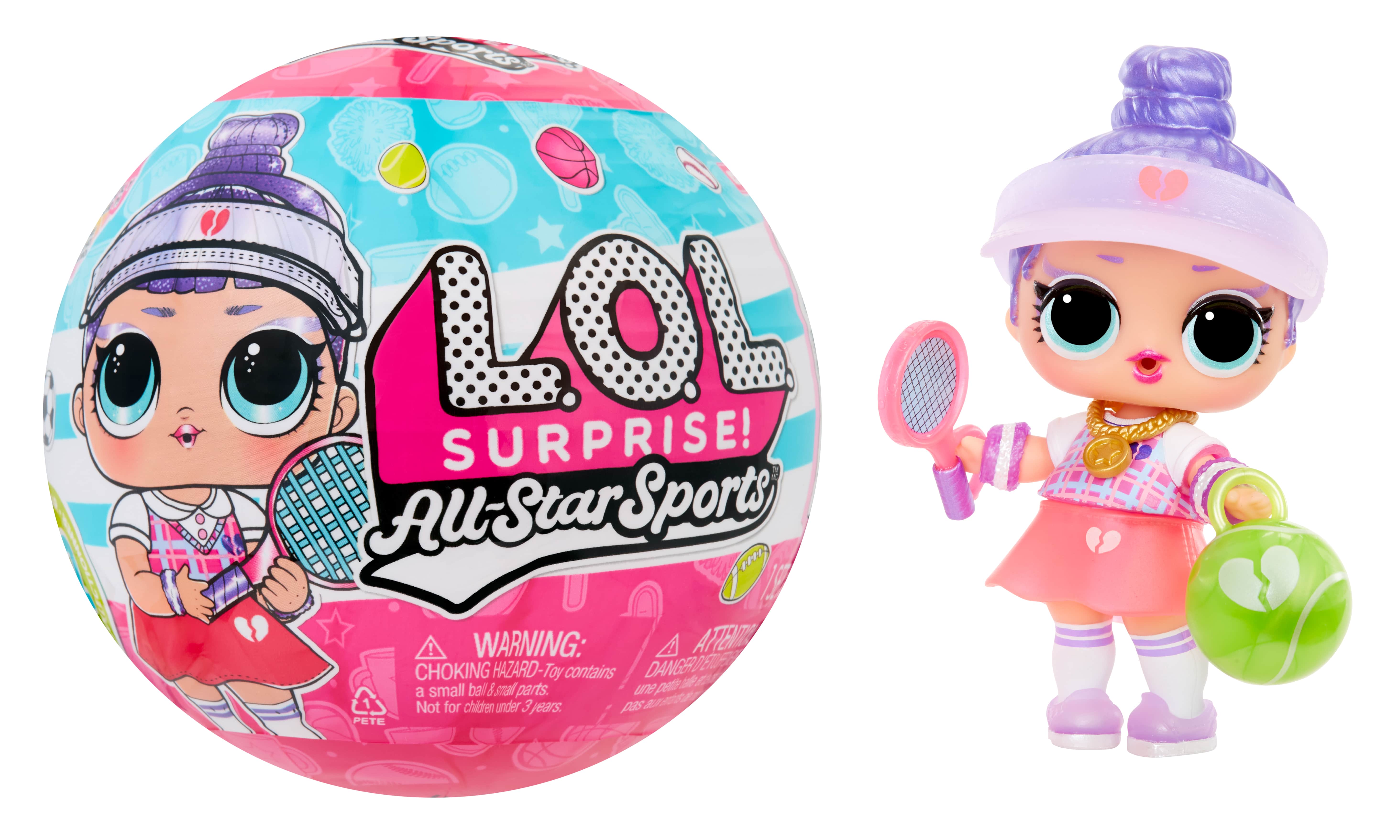 LOL Surprise All Star Sports Vault Collection Tots with Sports-Themed Collectible Doll and 8 Surprises to Unbox Including Matching Accessories – Great Gift for Kids Ages 4+