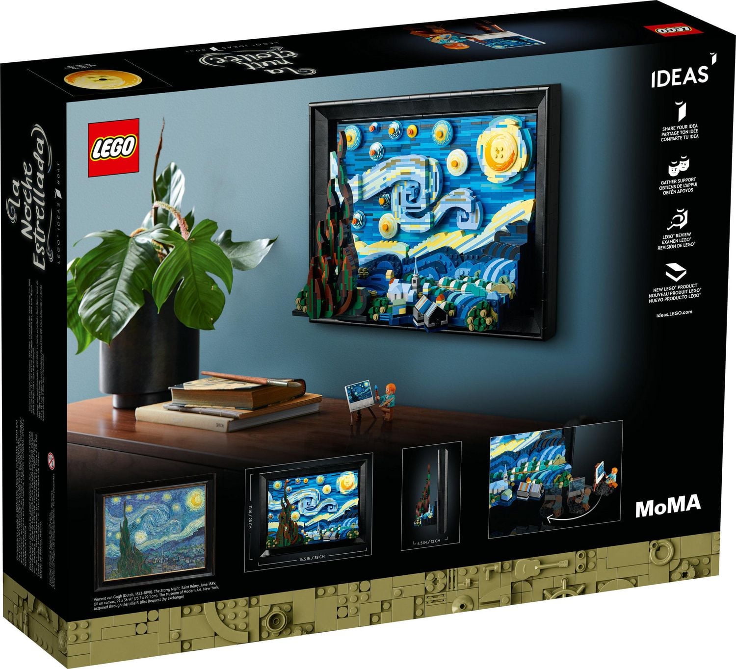 LEGO Ideas Vincent van Gogh - La nuit étoilée 21333 Ensemble de construction (2316 pièces)