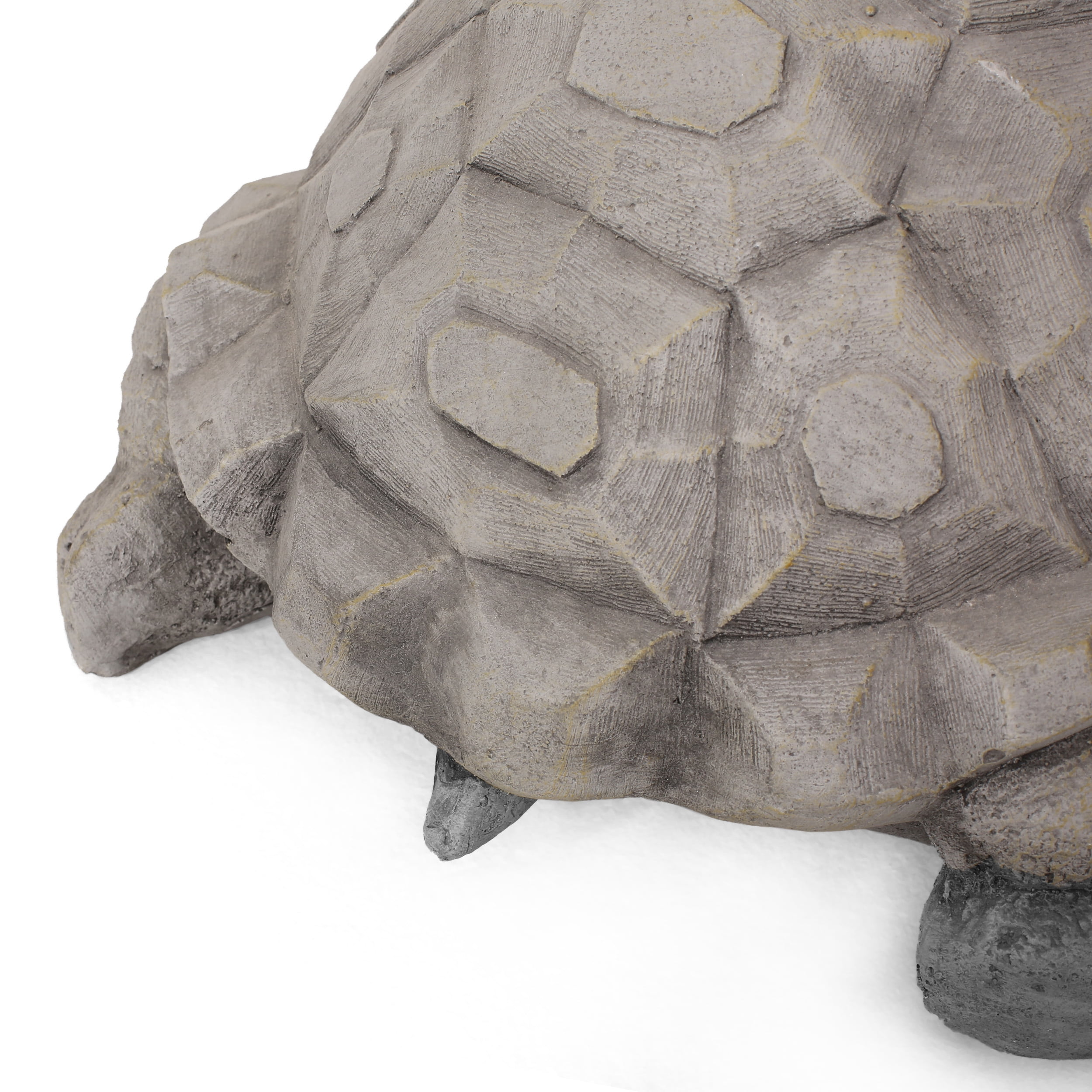 Noble House 8" Orwell Cast Stone Outdoor Turtle Garden Statue