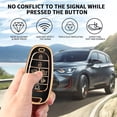 thumbnail image 5 of Key Fob Cover Compatible with Hyundai Sonata Santa Fe Tucson 2020-2023 7 Button TPU Keychain Case Holder Protector,A:black, 5 of 6