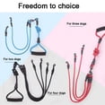 thumbnail image 4 of Pet Dog Leash Nylon Rope Double Dual Two Heads Dogs Leash 2 Way Coupler Walk Two and More Dogs Collars Harness Leads Dog Leashes ShopWise Round, 4 of 15