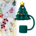 thumbnail image 2 of Kitchen Storage Bags Christmas Cap Reusable Silicone Tip Lid Compatible Cups Christmas Cap Santa Christmas Tree Silicone Cap,Green Kitchen Closure Bags & lids & Boxes, 2 of 9