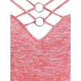 thumbnail image 3 of Tank Top de Tirante Fino de Tie-dye con Anillo de Talla Extra Rosegal  Camisetas sin mangas de talla grande, 3 of 5