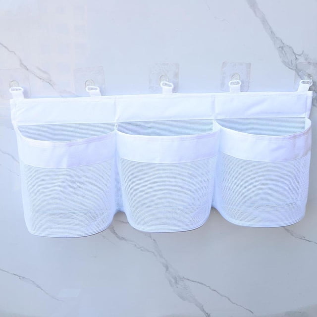 Organizador de juguetes para baño, estante organizador de juguetes, instalación fácil, almacenamiento de juguetes de baño de malla, almacenamiento de
