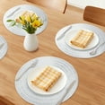thumbnail image 2 of Unique Bargains Set of 6 Rustic Woven Placemats for Dining Table Decor Indoor Silver, 2 of 6