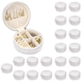 thumbnail image 1 of 20Pcs Organizadora de Joyero de Viaje, Alhajeros Joyeria de Pu para Mujer, Portátil Alhajeros para para Aretes, Anillos, Collares, lápiz Labial (20, Blanco), 1 of 7