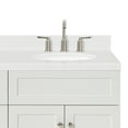 thumbnail image 5 of Ariel Hamlet 72 In. Double Oval Sink Bathroom Vanity With Carrara White Quartz Countertop 1.5 Edge In White, 5 of 11