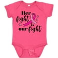 thumbnail image 3 of Inktastic Breast Cancer Awareness Her Fight is Our Fight Boys or Girls Baby Bodysuit, 3 of 5