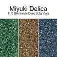 thumbnail image 4 of Miyuki Delica 11/0 - Bayberry AB Silk Inside Dyed DB1882 - 5.2gms Vial of Japanese Glass Beads, 4 of 4