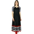 thumbnail image 1 of Bimba Kurta Anarkali en Filet Noir pour Femmes Style Chic Kurti Longue Robe de Soirée Formelle Vêtements Indiens, 1 of 7
