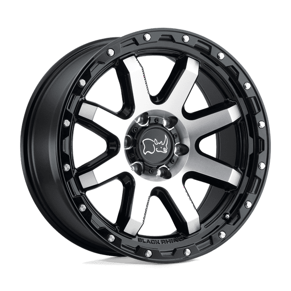 Black Rhino Cast Aluminum Rim BRCYT 18X9 5X5.0 G-BLK-MCH -18MM, 1890CYT-85127B71