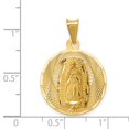 thumbnail image 4 of 14k Yellow Gold Polished D/C Lady Of Guadalupe Circle Pendant Charm, 4 of 4