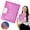 Pink, variant on KUMHONW 10 Pack Binder Pocket Folders,Binder Folders with Pockets for Office Supplies,Letter Size,11 Holes,White