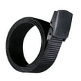 thumbnail image 4 of BRIGHTFUFU Cinturón web de lona cinturón de nylon para hombre estilo militar estilo casual amigable con aeropuerto con hebilla automática cinturón táctico (negro), 4 of 7
