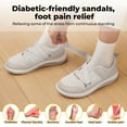 thumbnail image 2 of FitVille Comfortable Walking Shoes for Women with Adjustable Strap for Swollen Feet, Extra Wide Diabetic Shoes, 2 of 7