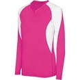 thumbnail image 2 of High Five M Girls Long Sleeve Court Jersey RASPBERRY/WHITE 342183, 2 of 2
