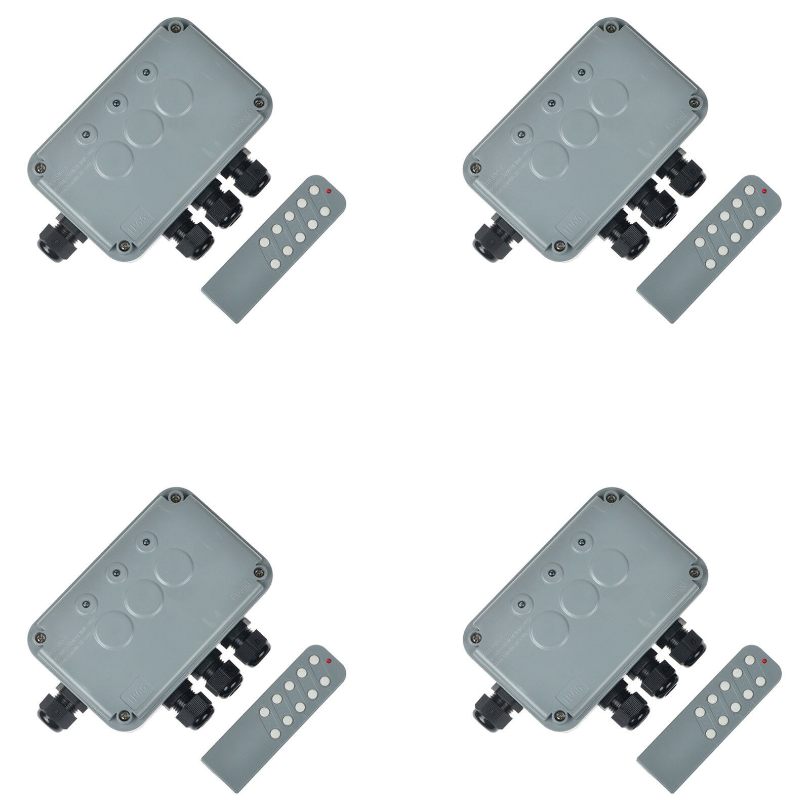 4Set Outdoor Wireless Remote Control Power Switch Socket Box 3Way ON
