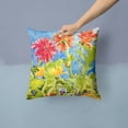 thumbnail image 2 of Carolines Treasures 6038PW1414 Flower - Gerber Daisies   Canvas Fabric Decorative Pillow 14Hx14W multicolor, 2 of 4