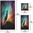 thumbnail image 3 of Coolnut Colourful Wolf Towels Absorbent Bath Towels Set Soft & Comfortable Towel Set for Home Hotel Decor, 3 Piece Washcloth Gift, 3 of 7