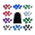 thumbnail image 2 of 70 Pieces Acrylic Polyhedral ,Entertainment Toy ,Table Games with Storage Bag Game Props Sets for D12 D20 ,D10 ,D4 ,D6 , Style A, 2 of 8