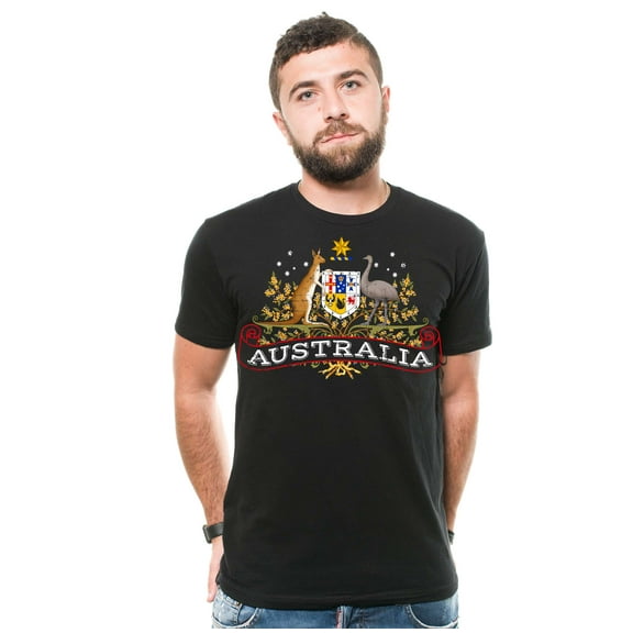 Mens Australia T-shirt Australia National Flag Logo Country Shirts Australian Patriotic Shirt