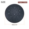thumbnail image 2 of Steel Tongue Drum, 12 Inch 11 Notes Steel Hand Drums with Bag, Drum Mallets and Music Book (Navy), 2 of 6