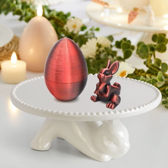 Eolstice Easter Printing Mystery Rabbits Egg, Surprise Fidget Toy, Novelty Hatchling Egg for Stress Relief, Party Favors, Children's Easter Fun