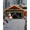 thumbnail image 4 of Garage Door Banner Cover 6 x 13 ft, Christmas Xmas Snowman Lights Snowflakes Red Black Christmas Garage Door Decorations Holiday Christmas Backdrop Decor for Winter New Year Xmas Party, 4 of 6