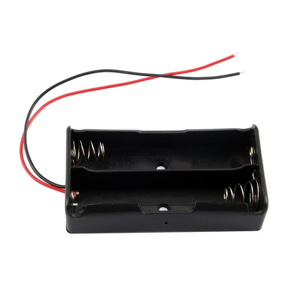 Battery Box Wire Battery Case Holder Nickel Plated Brass Plastic Battery Holder Storage Box Case For Rechargeable With Wire