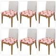 thumbnail image 2 of KLL Ladybug With Flower Pattern Seat Covers for Dining Room Chairs,Washable Chair Seat Chair Covers Seat Protector-Six Piece, 2 of 7