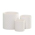 thumbnail image 4 of Hexora Ceramic Patterned Planter Set (Set of 3), 4 of 4