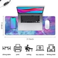 thumbnail image 5 of Get a Winning Edge in Gaming with our Dazzling Galaxy Mouse Pad. Large Size, Non-Slip Base & Stitched Edges for Ultimate Precision. Doubles as Desk Pad - 31.5x11.8in., 5 of 7